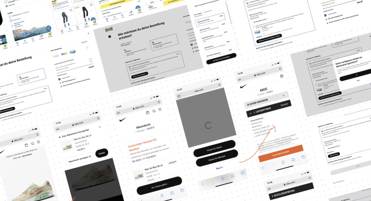 Benchmarking mit Nike & IKEA screens